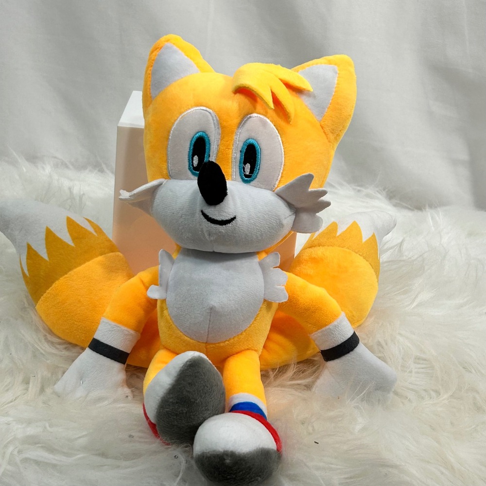 Sonic the Hedgehog‎ Tails Plush Stuffed Animal Toy Yellow Blue